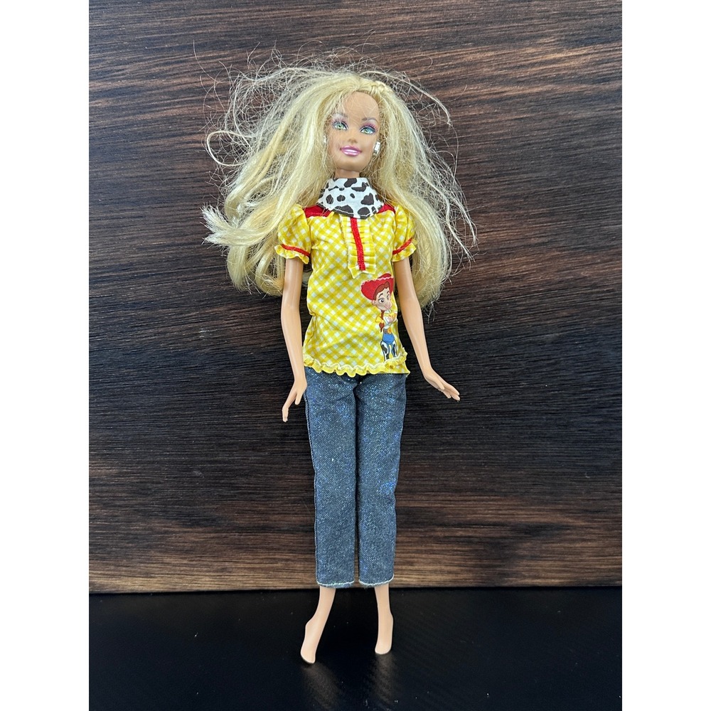 Mattel Barbie Doll Toy Story Jessie Outfit Yellow Gingham Cow Print 1999 Vintage